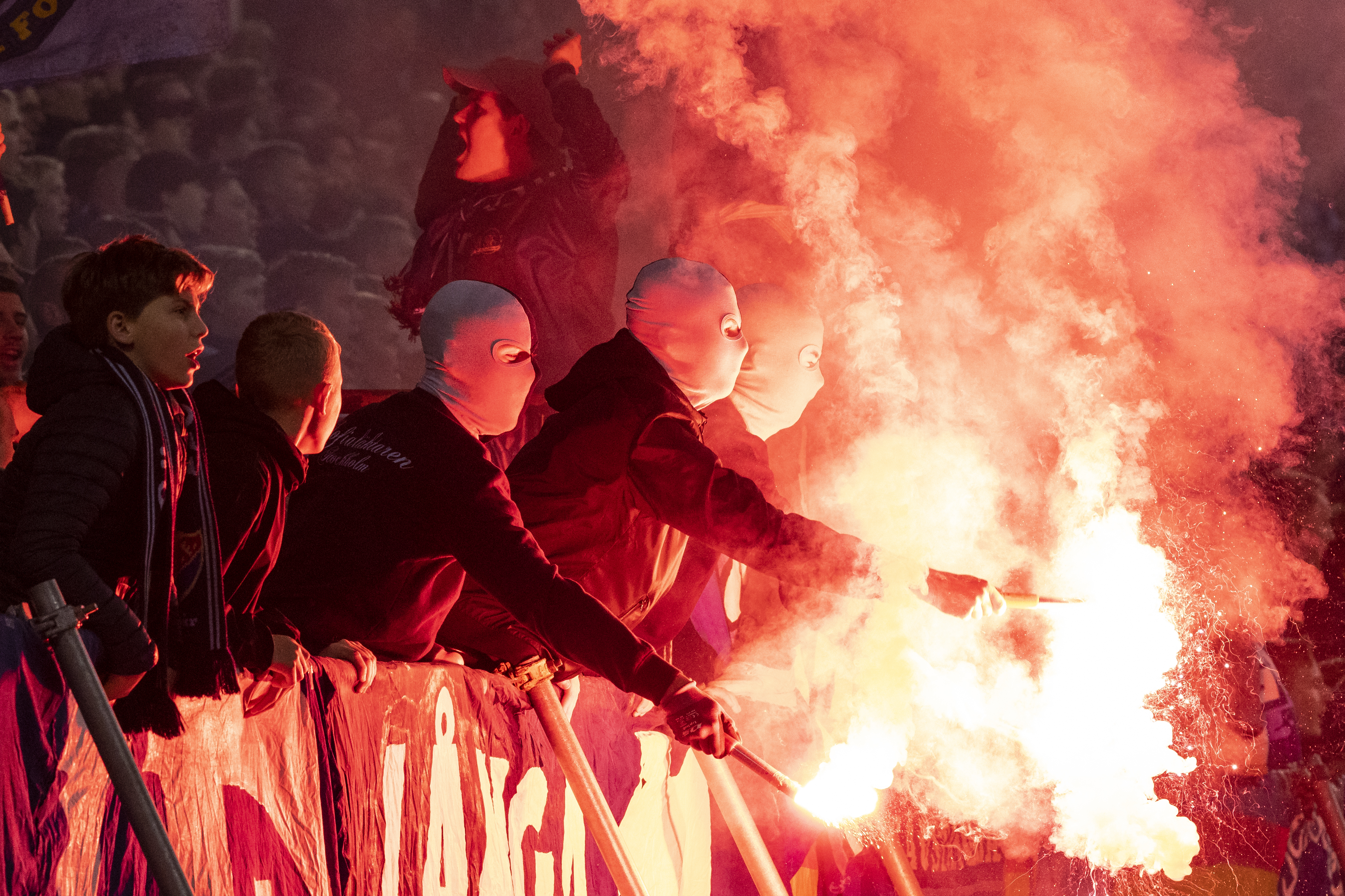 Nothing says ‘trusted media source’ like ‘balaclava-clad yobs’