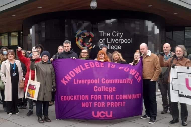 At City of Liverpool College, the teachers are at war with the management